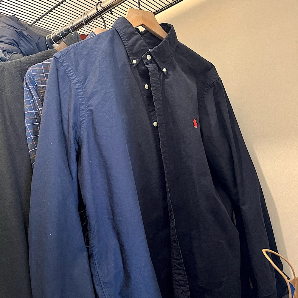 Ralph Lauren Classic Fit Oxford (L) Navy